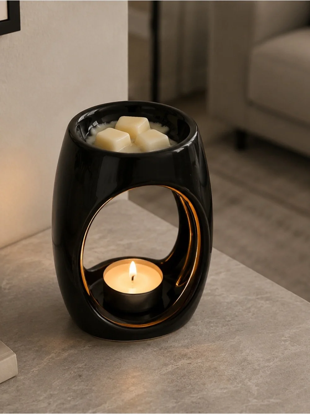 Modern Elegance Ceramic Tea Light Wax Warmer